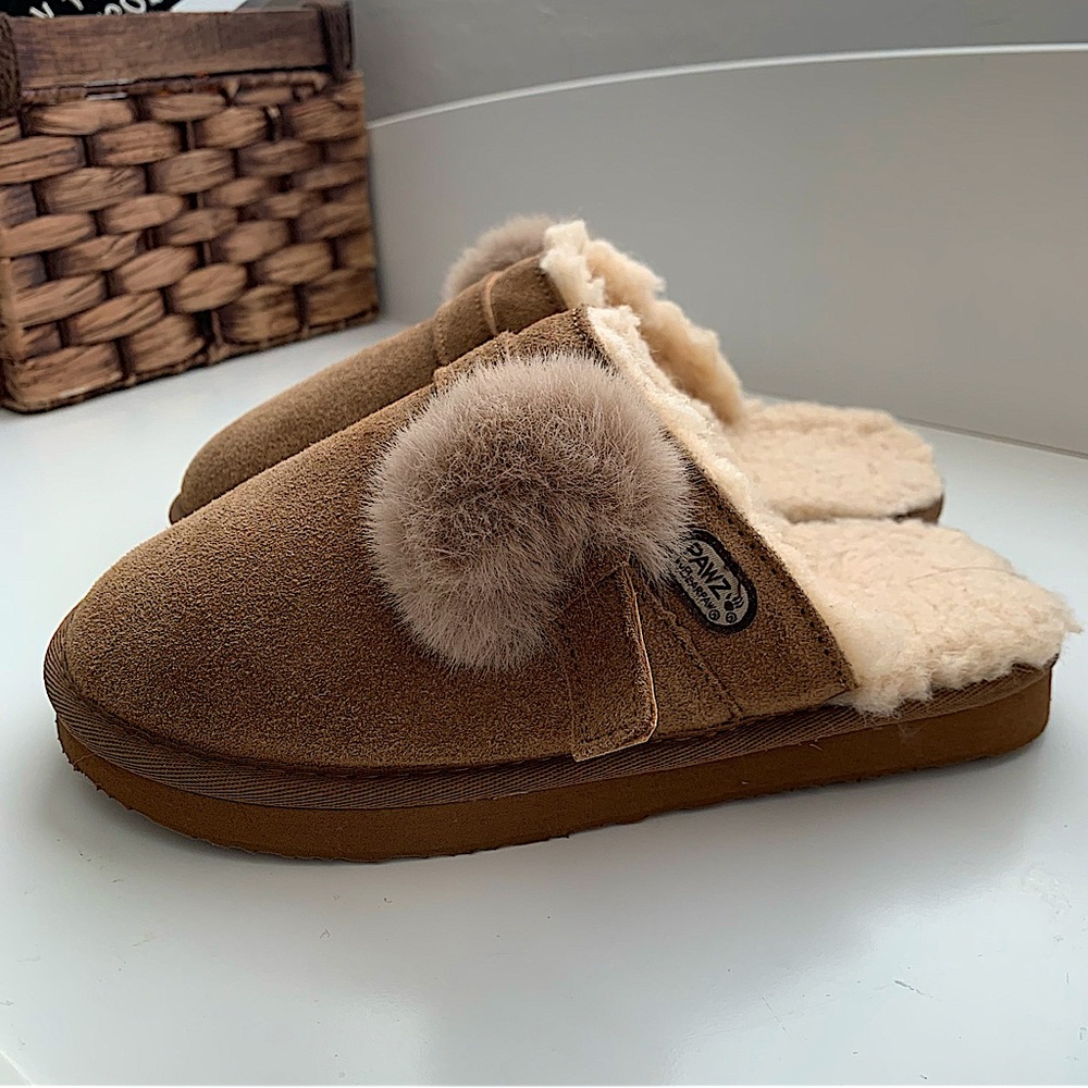 Páwz by Bearpaw Mackenzie Suede Scuff Slippers